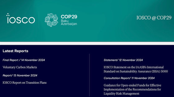 Novas fontes de financiamento, parte 1. Associação internacional de reguladores de valores mobiliários conclui ótimas análises de ambos mercados regulado e voluntário de créditos de carbono.
