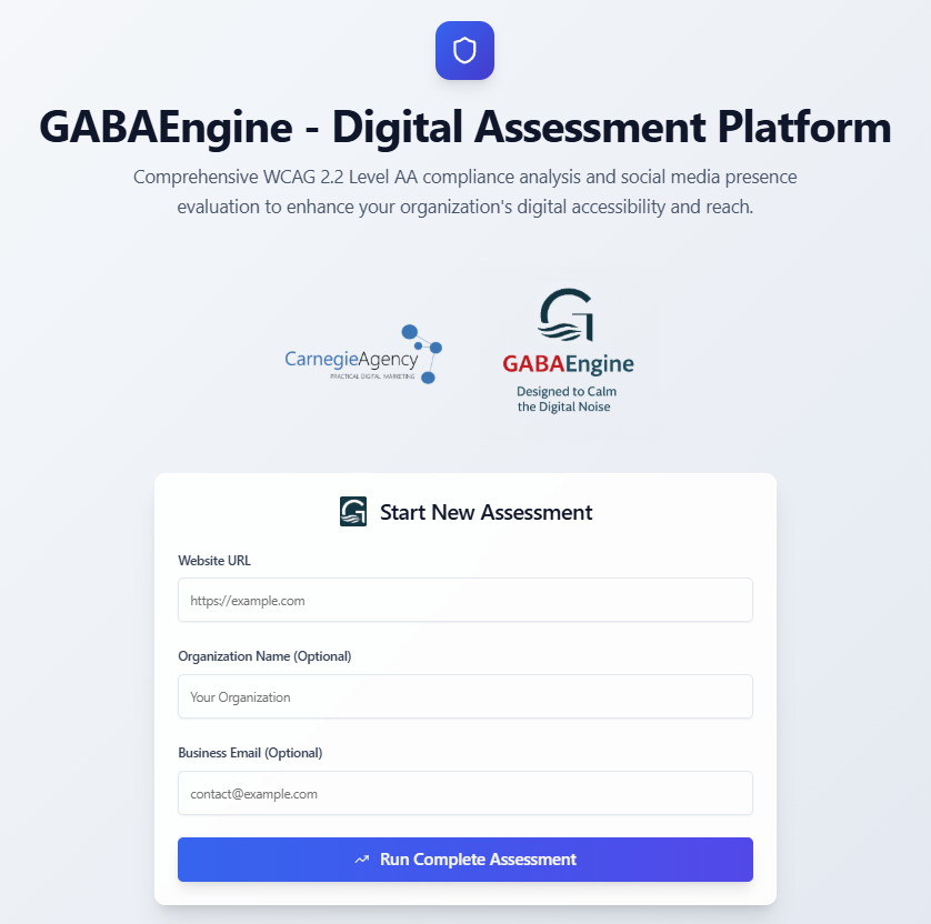 Top Form page from GABAEngine app