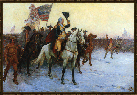 Jean Keib Gerome Ferris, Washington's March Through the Jerseys, ca.1906 Oil on canvas.