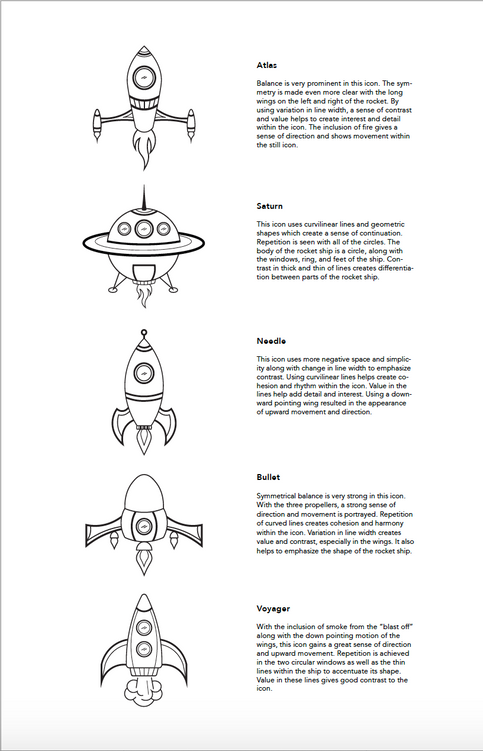 Rocket Ship Icon Design