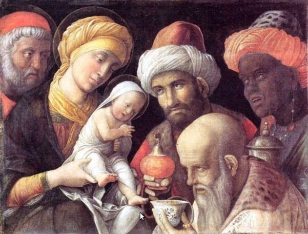Andrea Mantegna - ADORAZIONE DEI MAGI (particolare)
