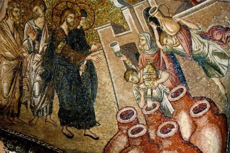 Bisanzio (odierna Istanbul):Chiesa del Salvatore in chora - Nozze di Cana