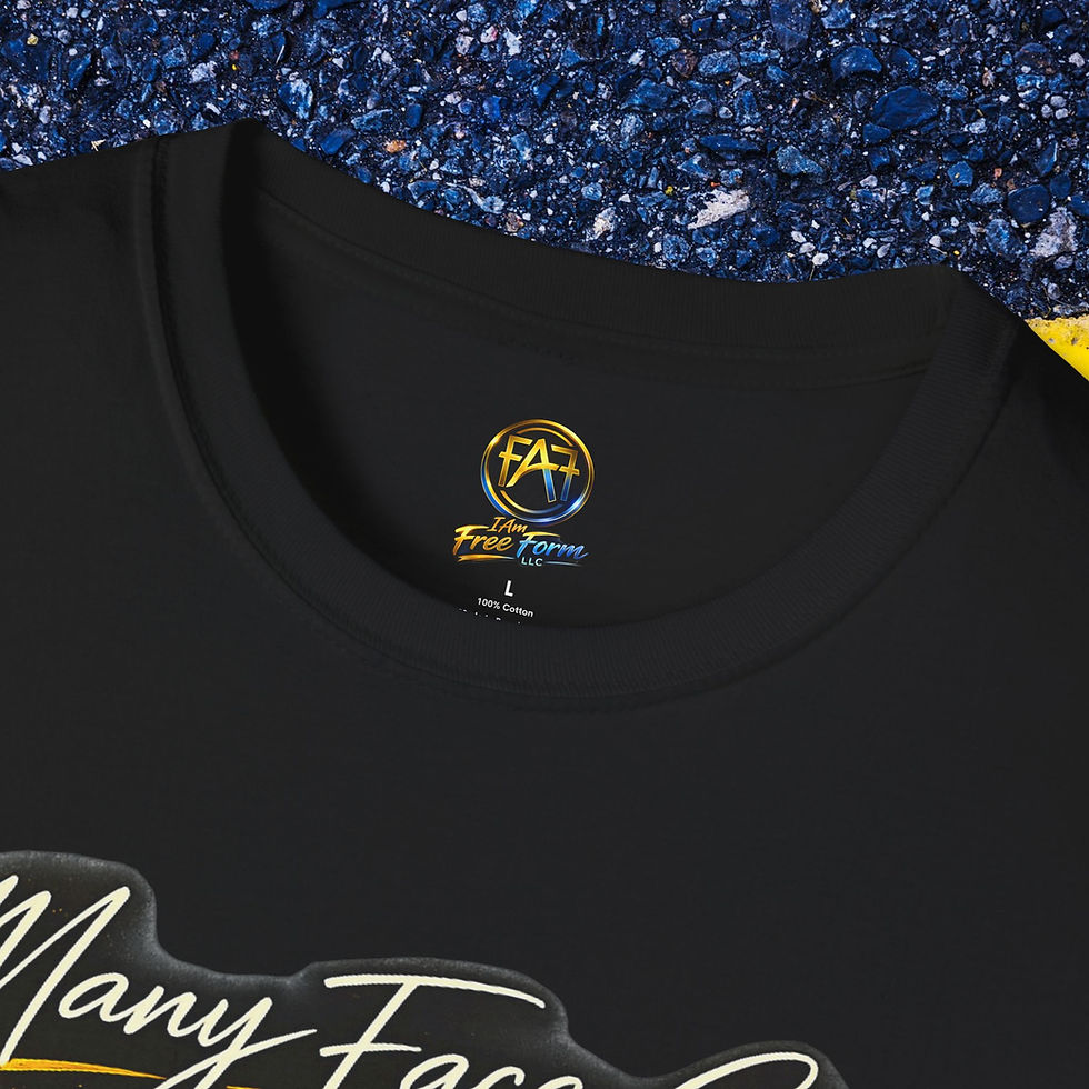 Thumbnail: Many Face God Emoji T-Shirt | I Am Free Form Graphic Tee