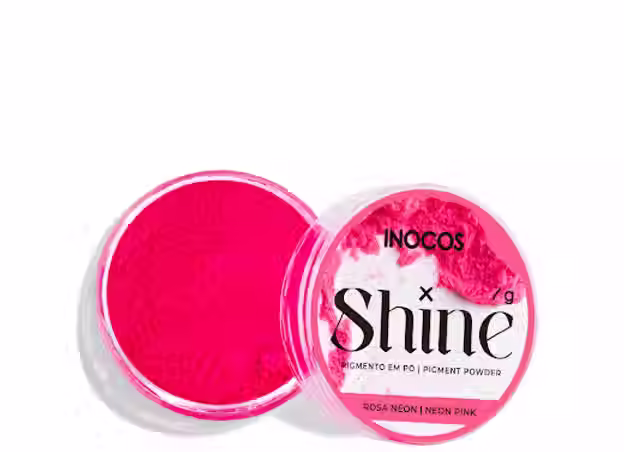 Poudre shine Rose néon pigment INOCOS