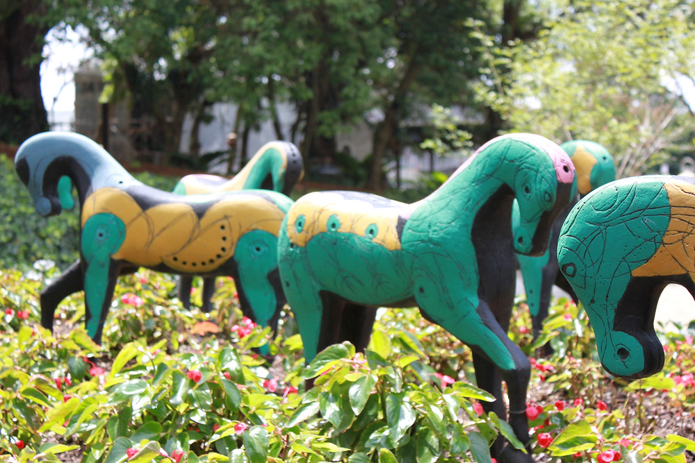 Sculptures at Santo Domingo del Cerro