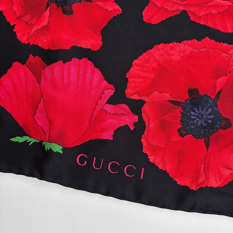 Thumbnail: VINTAGE GUCCI SILK BANDANA SCARF