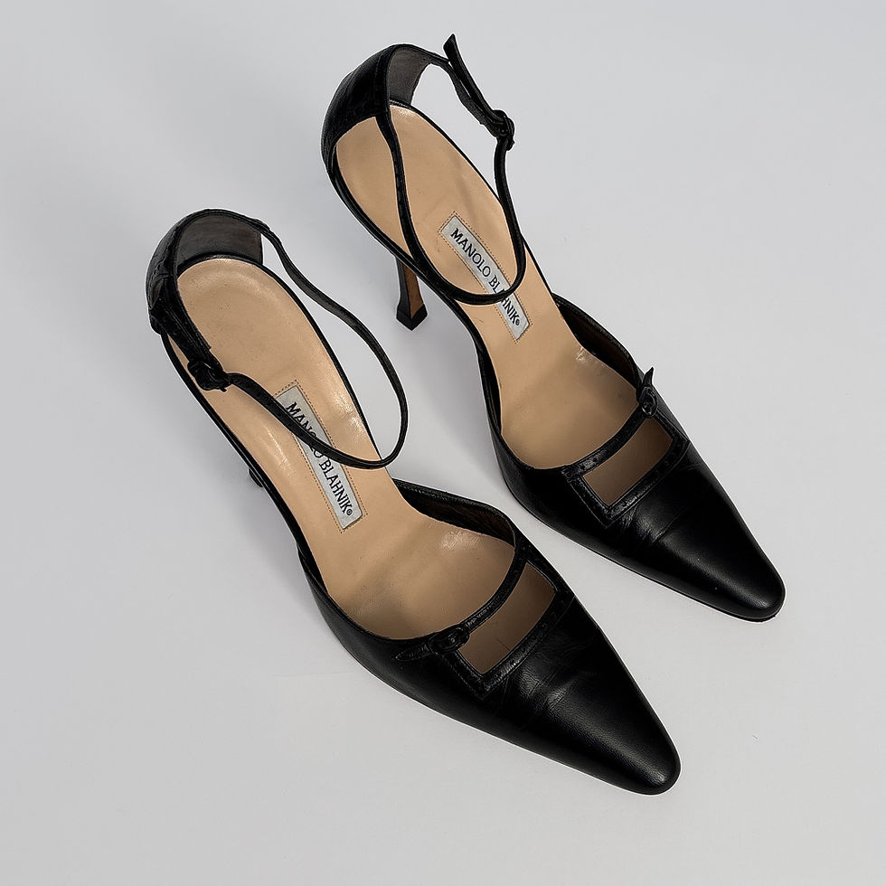 Thumbnail: VINTAGE MANOLO BLAHNIK CBK HEELS