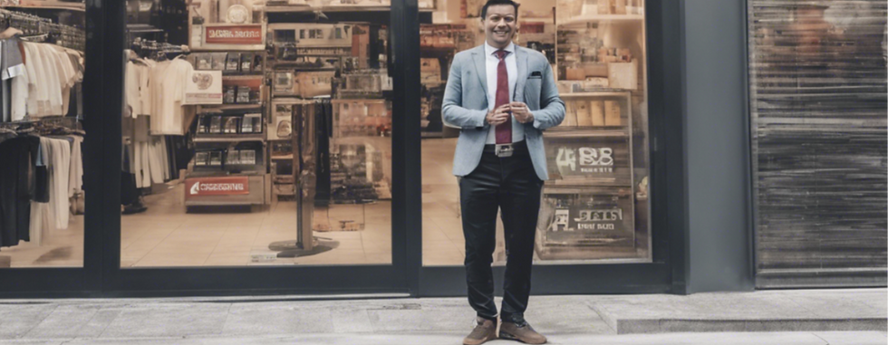satisfied customer of our power wahing business in front of their big store_edited.png