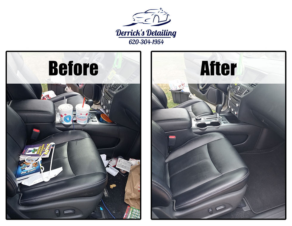 Before & After Auto Interior Detail