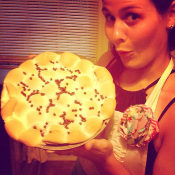 S'mores pie with homemade marshmallow fluff.jpg I'm not sure she's going to make it through the night.jpg.jpg.jpg