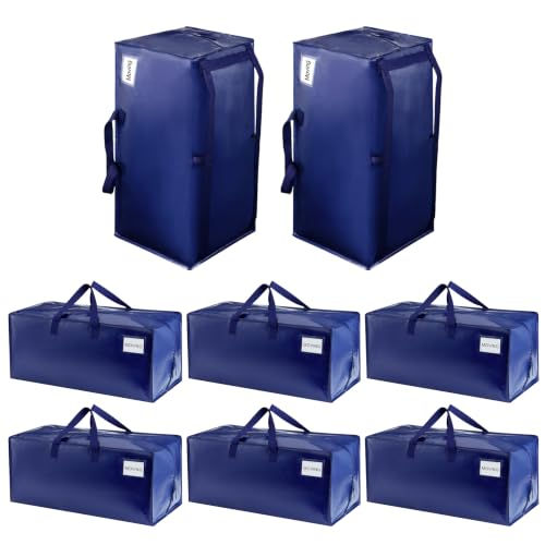 VENO Extra-Large Moving Bags with Backpack Straps, 8-Pack