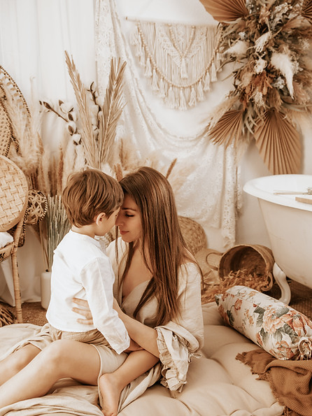 Sesión de foto familiar estilo Boho en Madrid