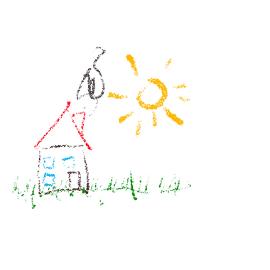 Huis, boom, mens tekening. Over Praktijk Eigen Aardig. Creatieve therapie. Unieke kwaliteiten.  Beeldende therapeutische begeleiding voor kinderen en ouders.  Rotterdam, Zuid-Holland. voor wie is beeldende therapie. Beeldende therapie creatieve therapie voor mijn kind. Emotieregulatie. Angstklachten, boosheid, verdriet, faalangst, onzekerheid, trauma, verlies, add,  adhd, autisme, ass. Perfectionisme. Gevoelens en emoties onder woorden brengen. 