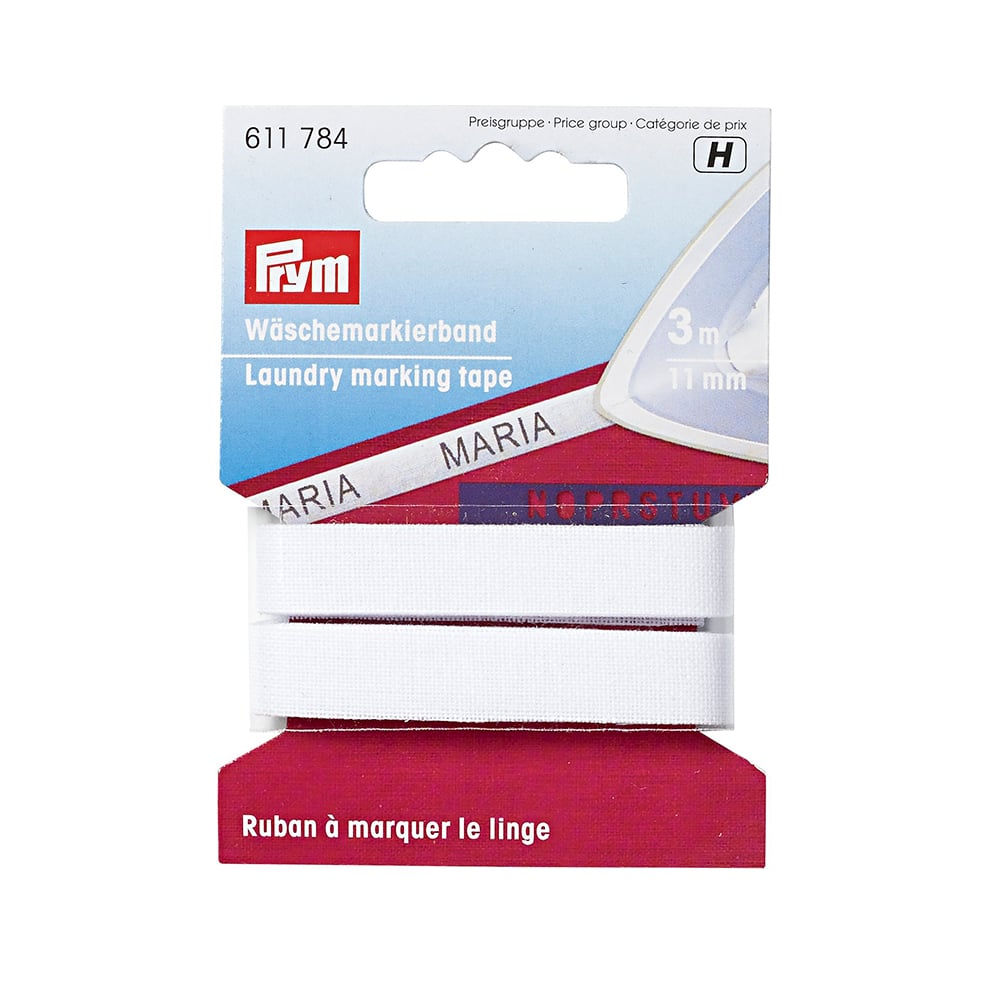 Prym Navnebånd til styking hvit 3mtr.