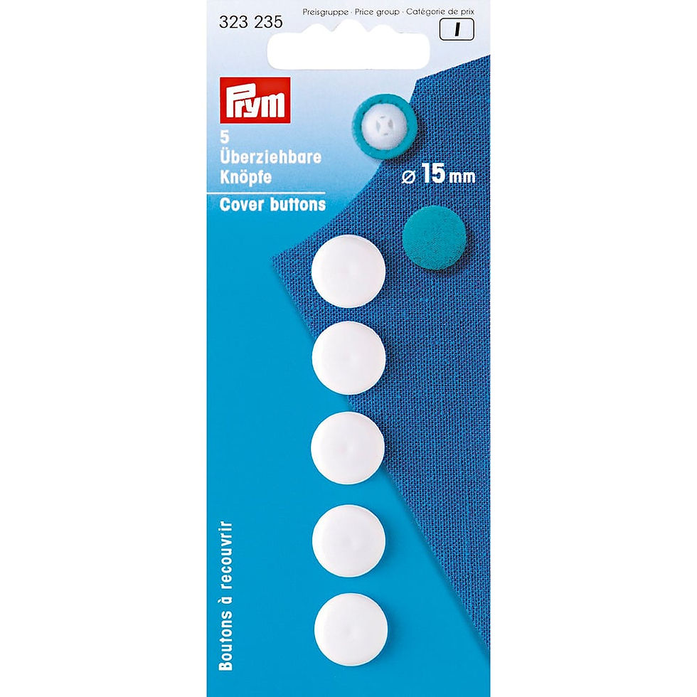 Miniatyrbilde: Prym Overtrekkbare knapper. Forskjellige størrelser