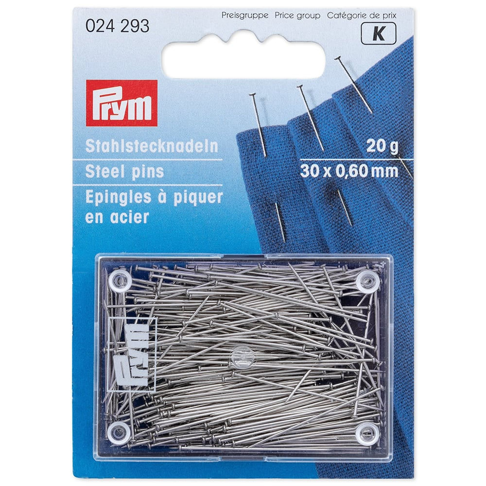 Prym Knappenåler Stål Ekstra fin No.6 20g – 0,60x30mm – Sølv