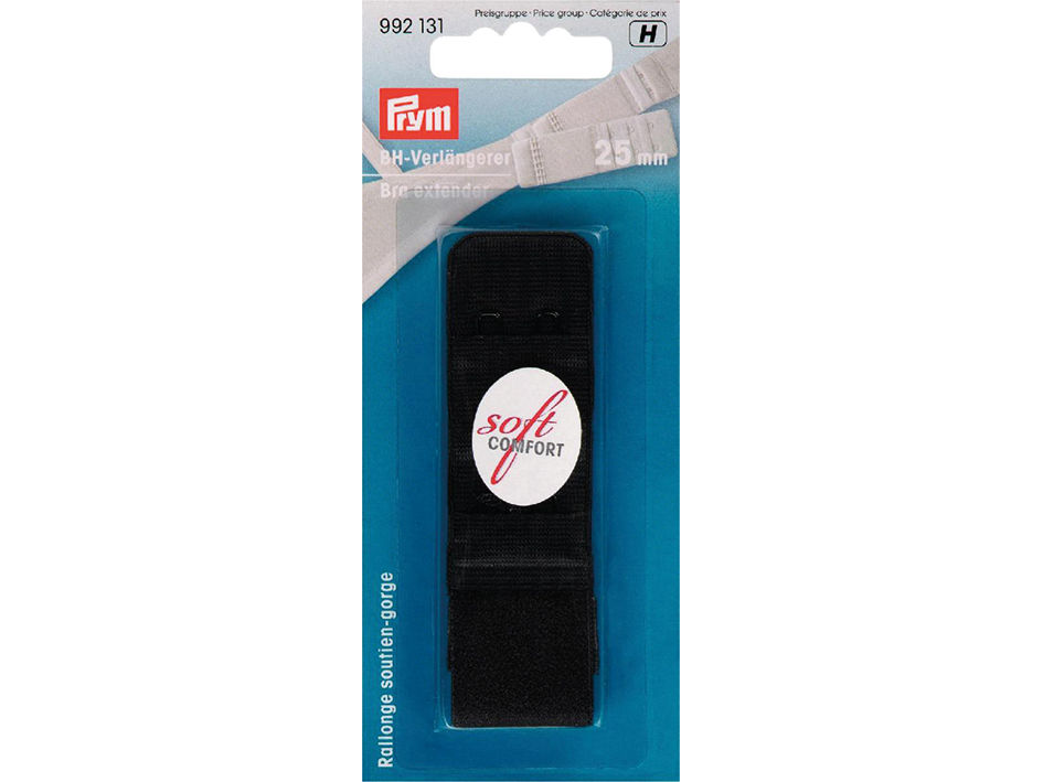 Prym BH-forlenger 25mm 3×2 – Sort