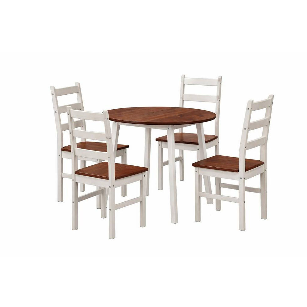 Miniatura: Juego comedor 4 sillas BEL redondo