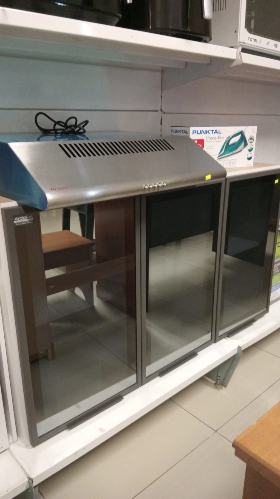 Aereo blanco 3 puertas de vidrio