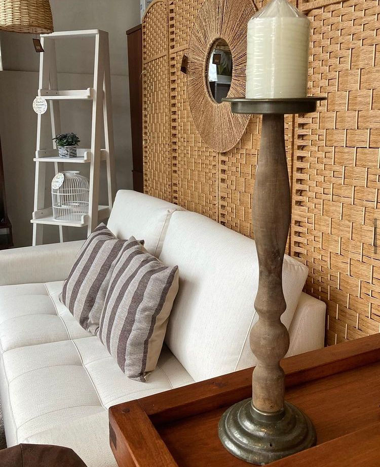 Miniatura: Candelabro madera+metal