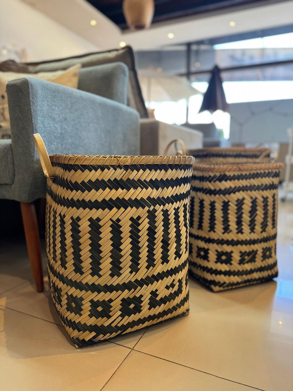Miniatura: Cestos bambú (3 tamaños)
