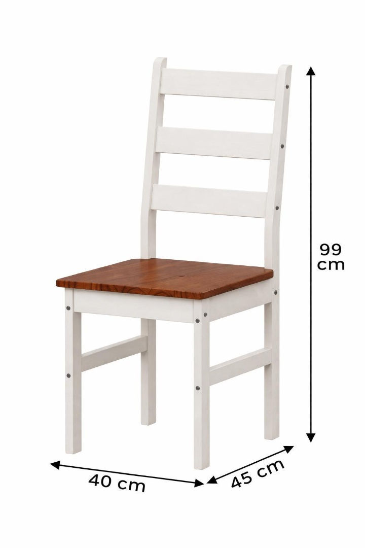 Miniatura: Juego comedor 4 sillas BEL redondo