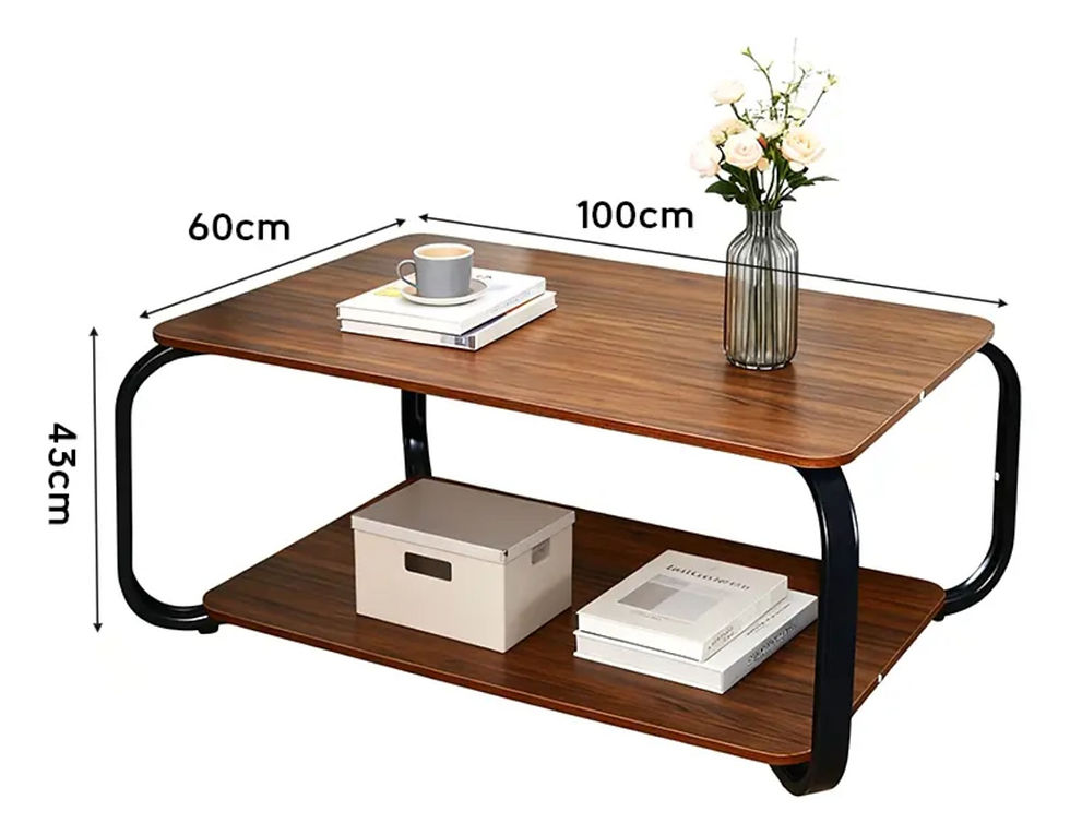 Miniatura: Mesa de living hierro y mdf MOVI