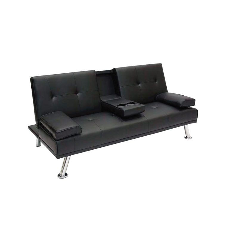 Miniatura: Sofa cama con posa vaso (negro o marrón)