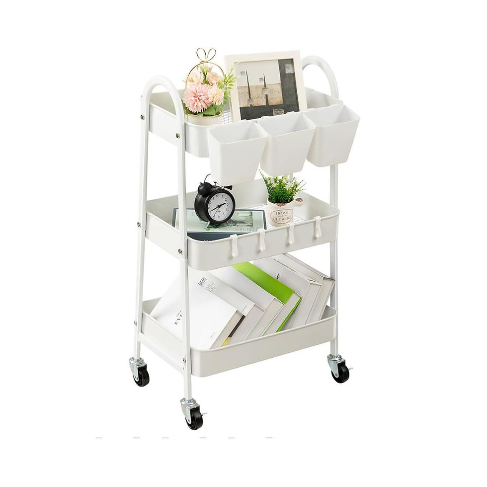 Miniatura: Carrito multiuso de metal Blanco