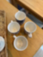 Miniatura: Taza cerámica blanco y azul (2 diseños)