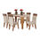 Miniatura: Juego comedor 6 sillas tapizadas DAKOTA