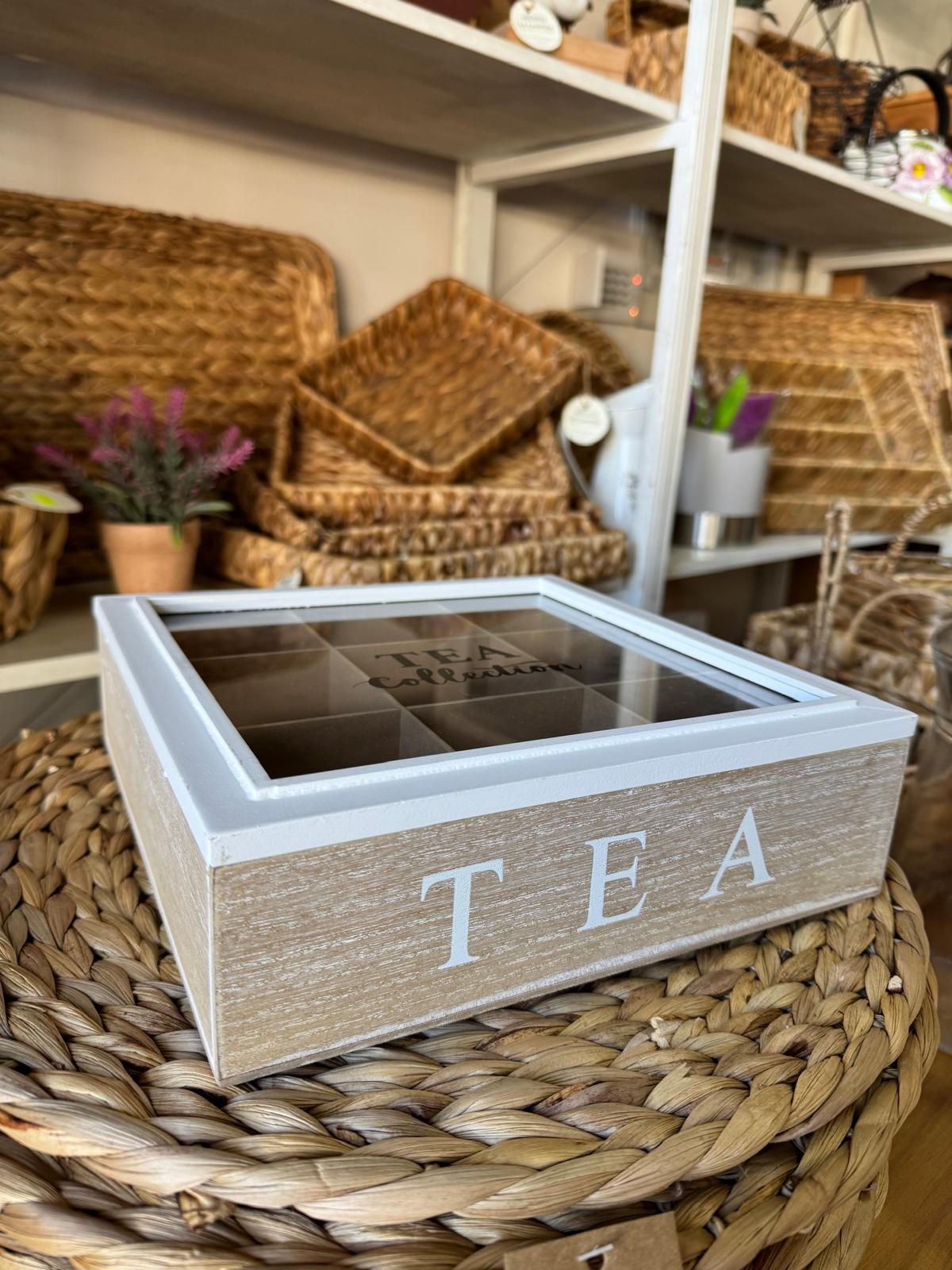 Caja de té 9 divisiones