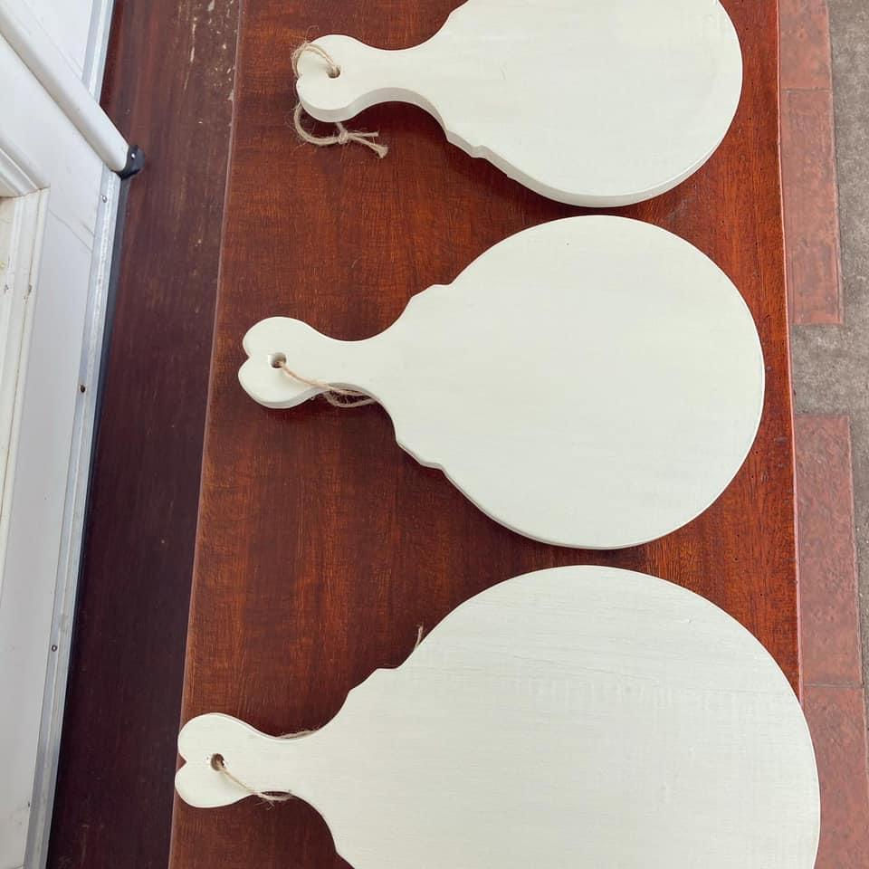 Miniatura: Tabla de madera blanca