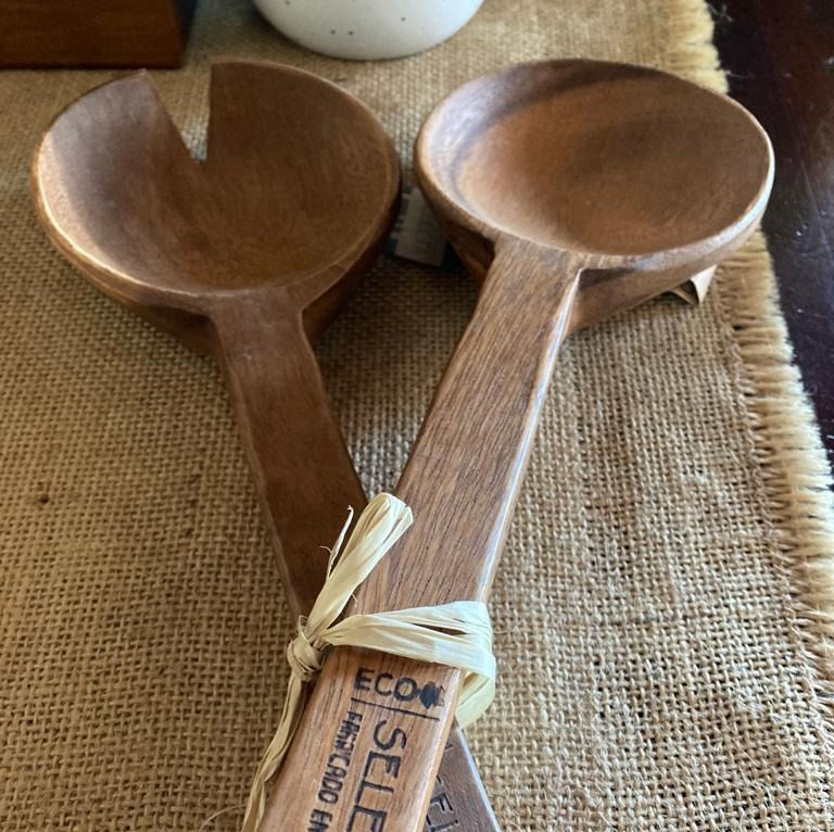 Miniatura: Set cucharas de madera p/ensalada