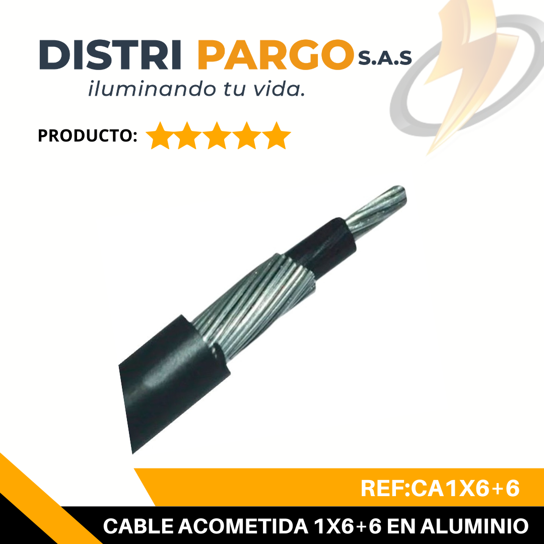 CABLE CONCENTRICO 1X6+6 ALUMINIO