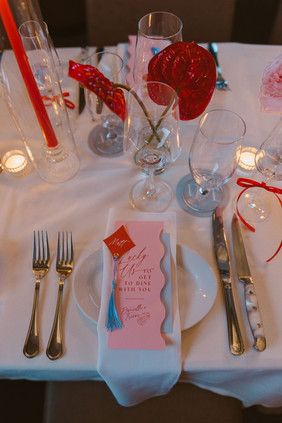 cute wedding reception details