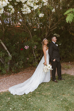 bride and groom portrait before the ceremony