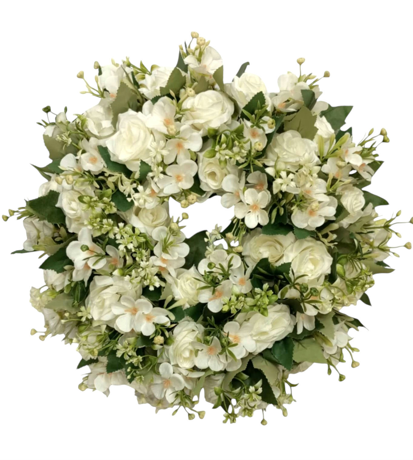 Τριαντάφυλλα λευκά- Στεφάνι