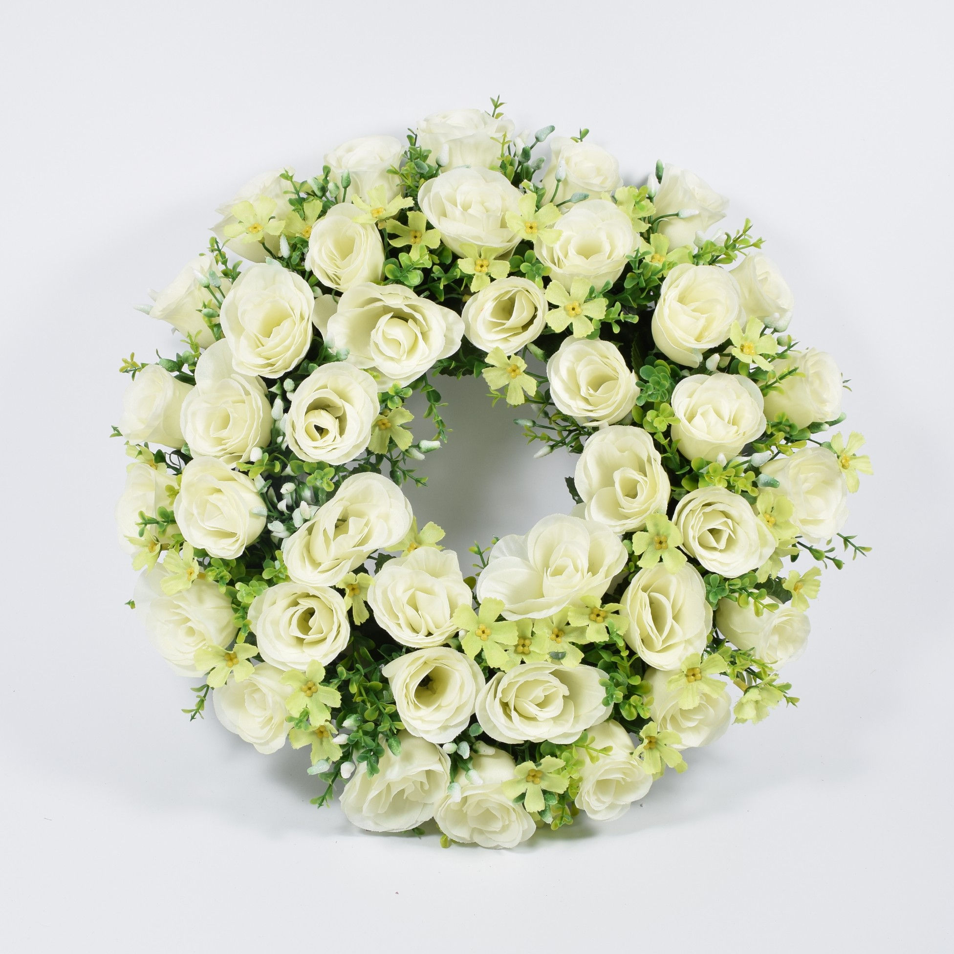 Τριαντάφυλλα  λευκά - Στεφάνι