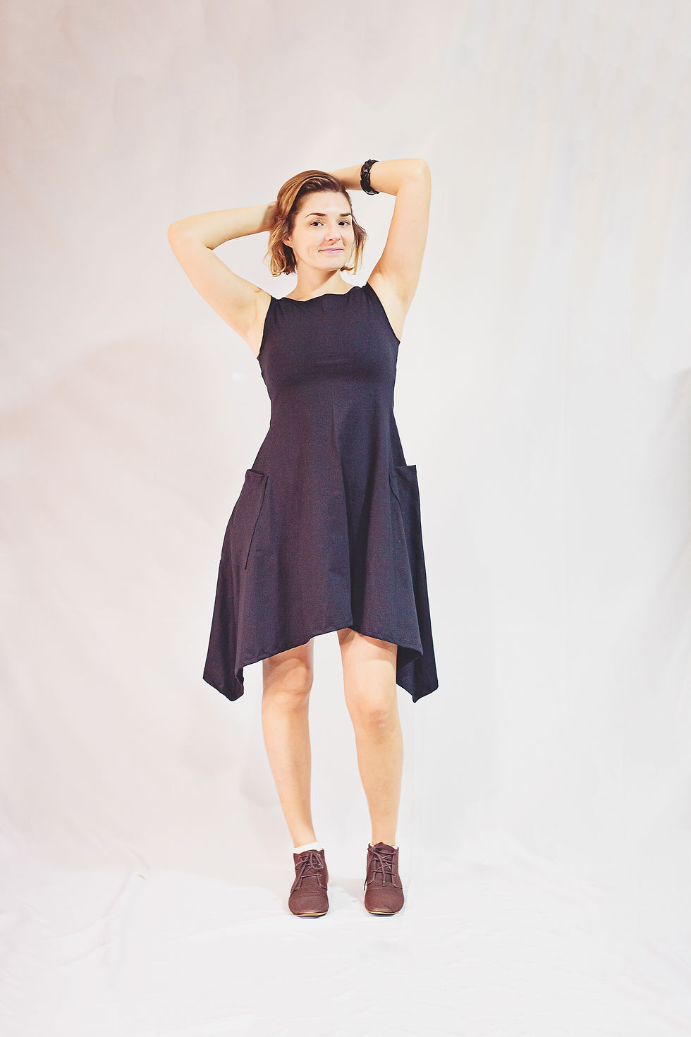 Miniatura: vestido TELA 18 curto cor preta