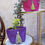 Thumbnail: Purple and pink tassled Jute planter set of 2