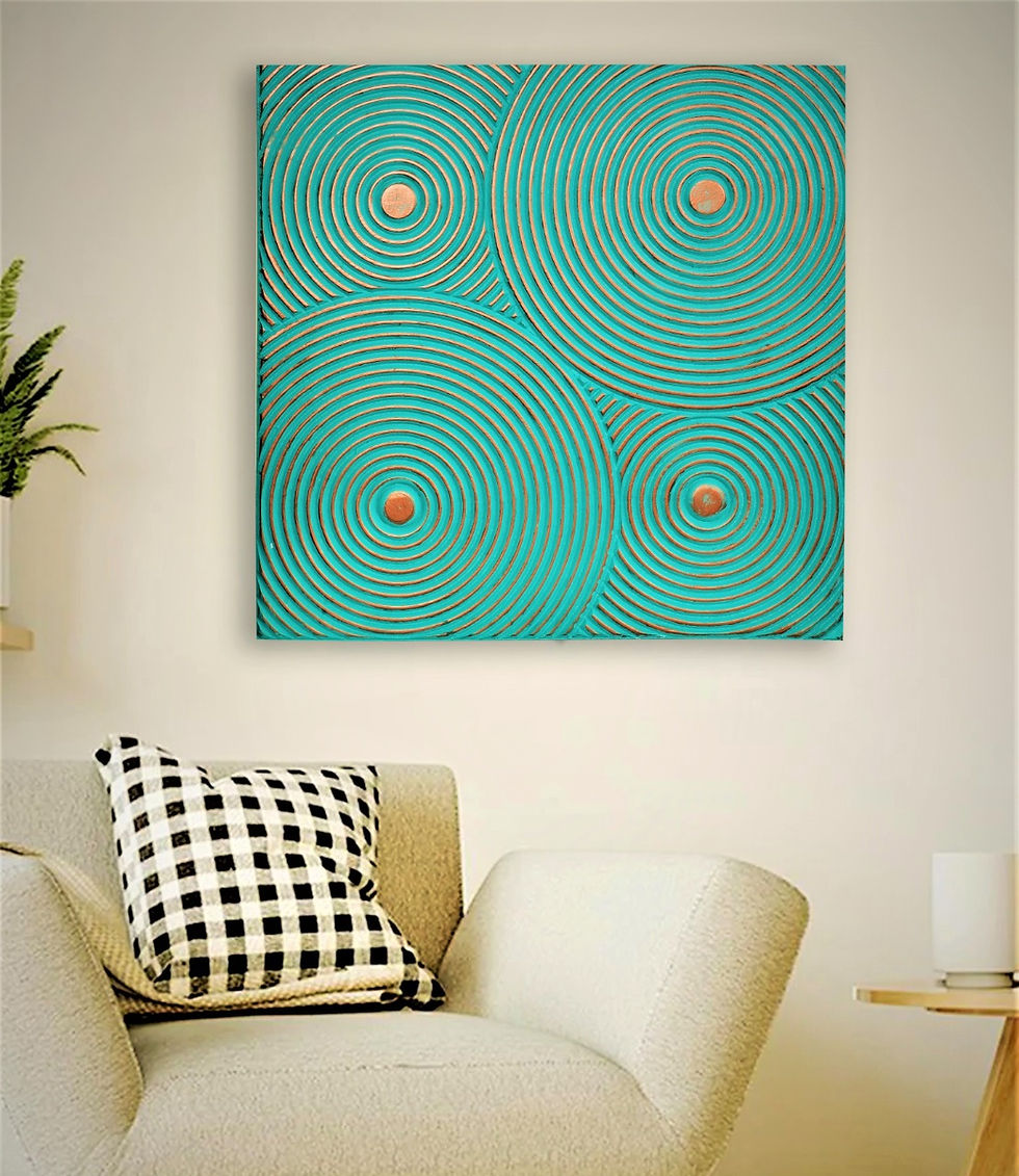 Thumbnail: Wall Panel Wall hanging Wooden Wall Plate Carving Rings Design