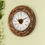 Thumbnail: Wooden Wall Clock with handmade Marble Designs engraved Pattern