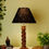 Thumbnail: Lamp with Rope pattern hand carved on premium wood (Coffee Color)