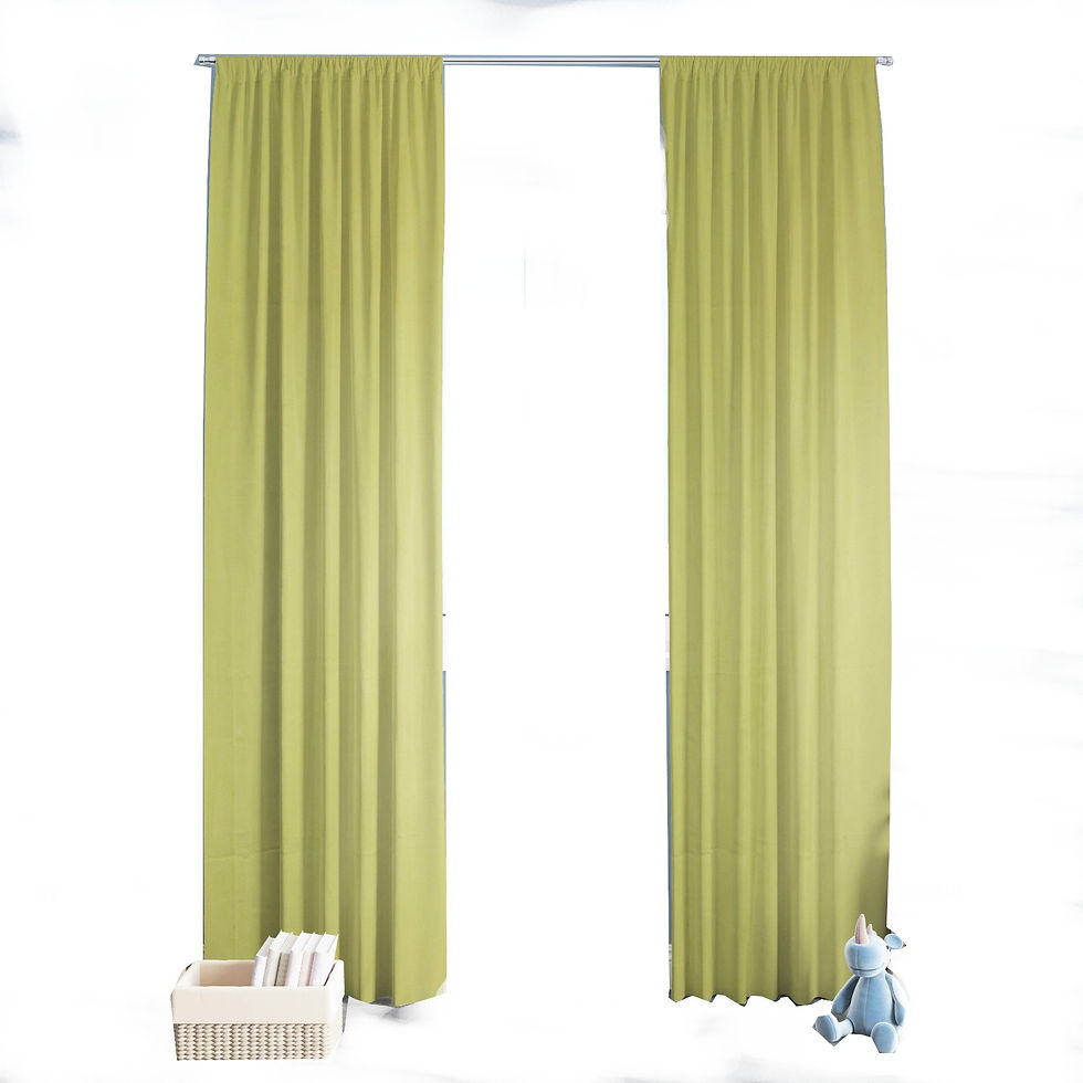 Thumbnail: Cotton Curtains with Hand stitching work Design your Custom Size and Pattern