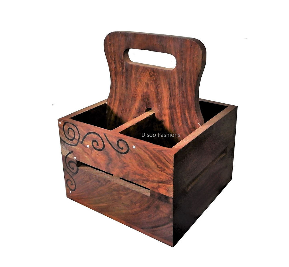 Thumbnail: Cutlery Holder Table Or Kitchen Organizer Sheesham Wood
