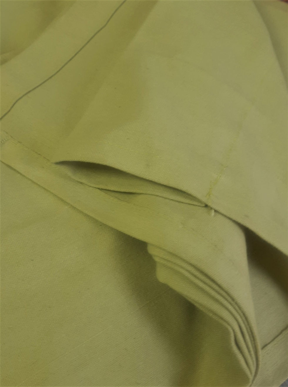 Thumbnail: Cotton Curtains drapes with jute Frill Work (Chrome Finese Eyelet)