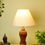 Thumbnail: Lamp Gada Pattern hand carved on premium wood (CoffeeWalnut Color)