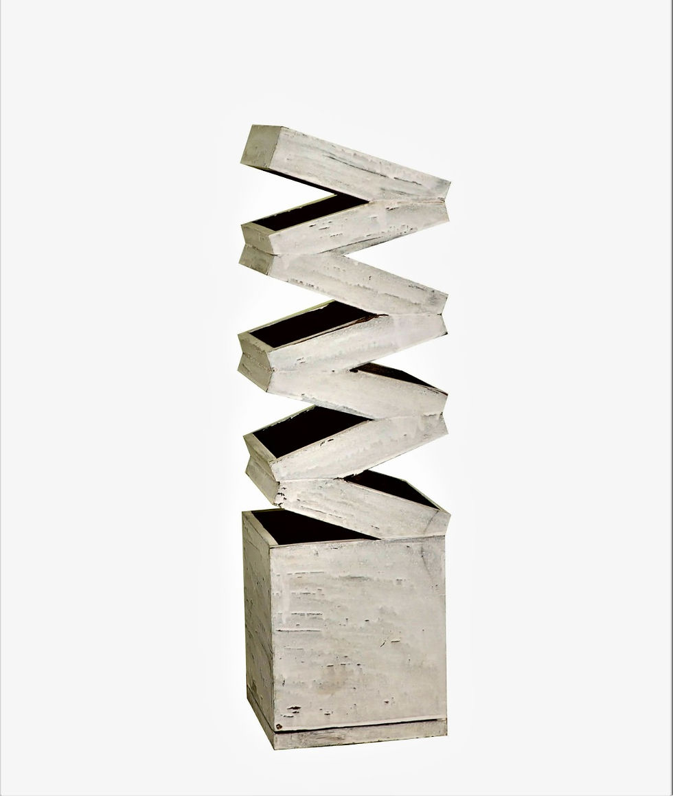Thumbnail: Table Lamp Geometrical Design Vastu Concept (OffWhite Distress Shade)