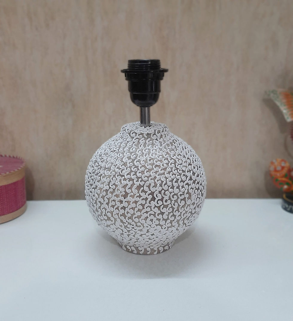 Thumbnail: Lamp Matka Design MarbleDust Fusion hand art on Wood